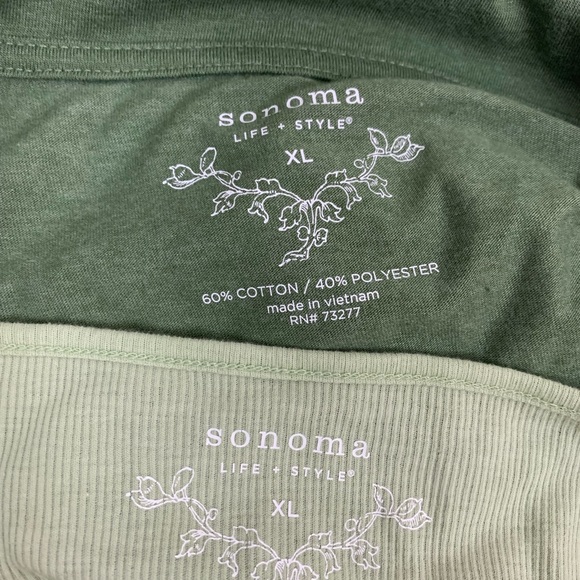 Sonoma 2 shirts :  tank top and shirt , size XL - Picture 5 of 5